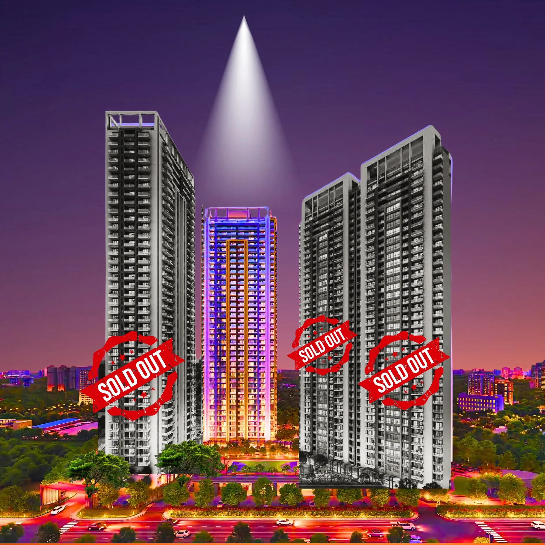3 BHK Luxury Floor Plan